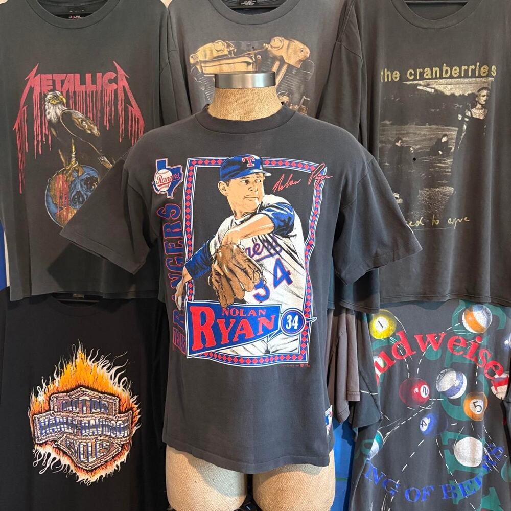 Vintage 1990s Nolan Ryan Texas Rangers T-shirt